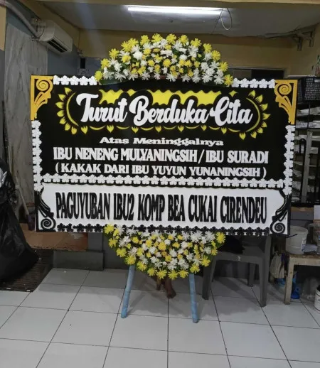 Papan Bunga Duka Convention Center Cimone Tangerang